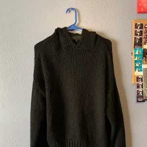 Kendall and Kylie knitted sweater with hood.